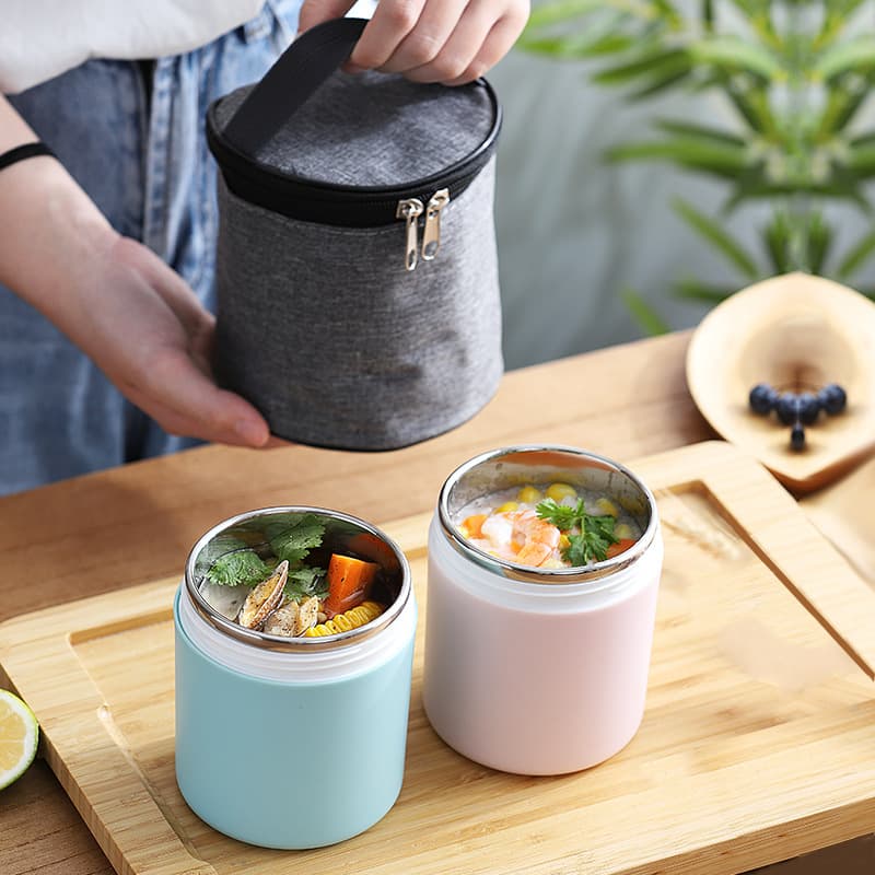 真空スープジャー型保温弁当箱