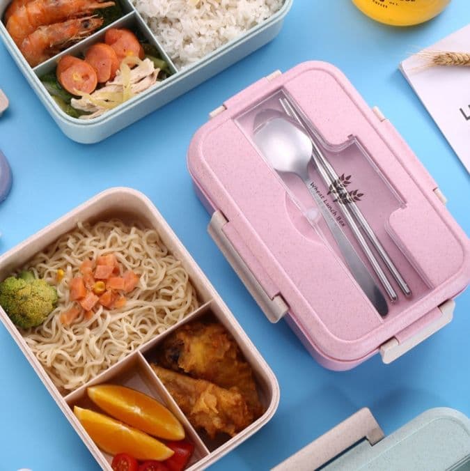 仕切り付き箸収納一体型弁当箱