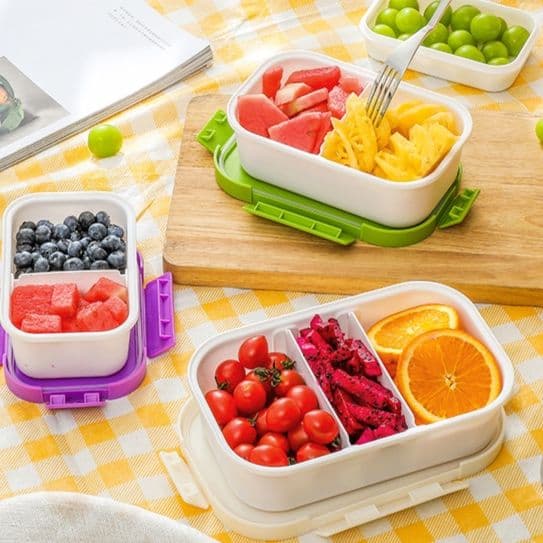 弁当箱 双層分隔密封便携饭盒