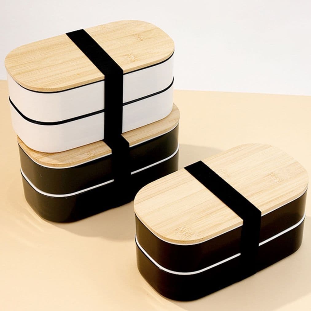 天然竹蓋縦型弁当箱専用箸付き