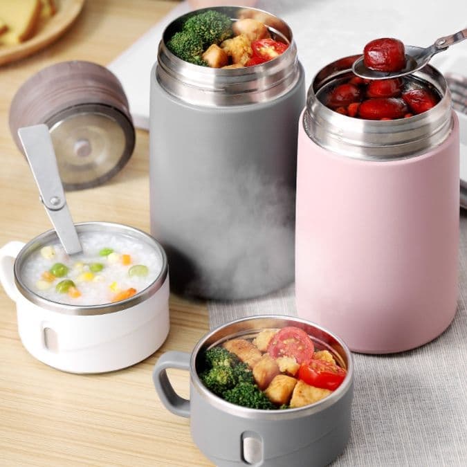 真空保温弁当箱　専用バッグ付き