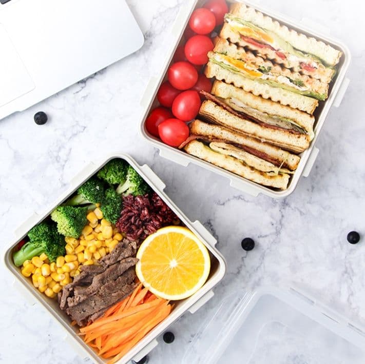 三段重ね式携帯用密閉弁当箱