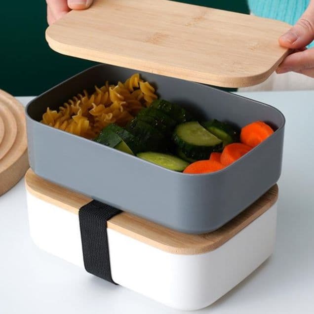 竹蓋二段弁当箱