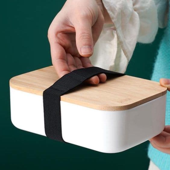 竹蓋二段弁当箱