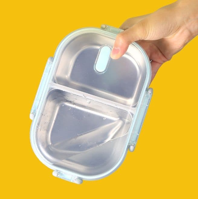 二段式透明窓付き保温弁当箱