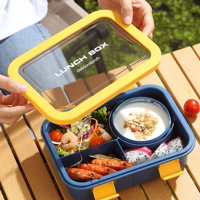 専用スプーン付きスリム弁当箱