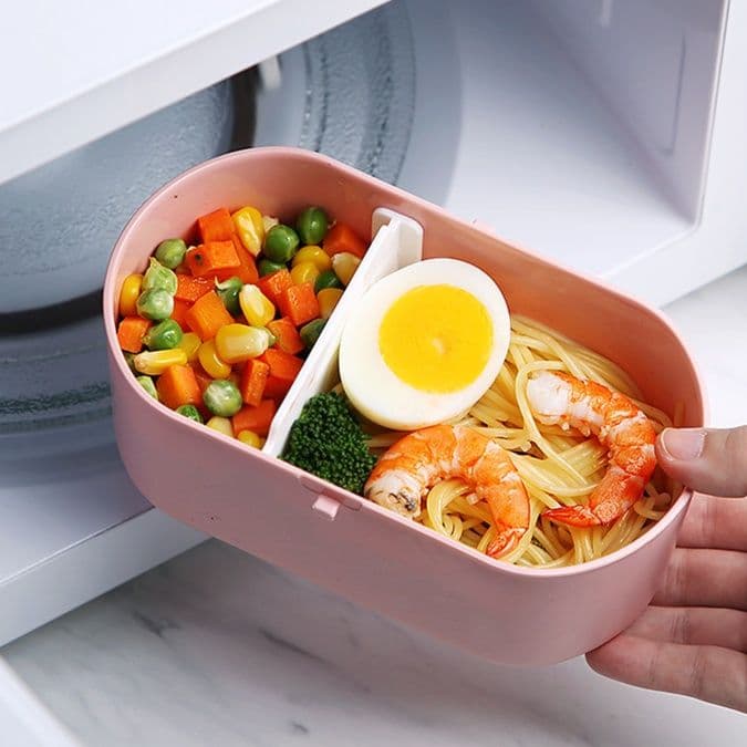 取っ手付き電子レンジ対応弁当箱
