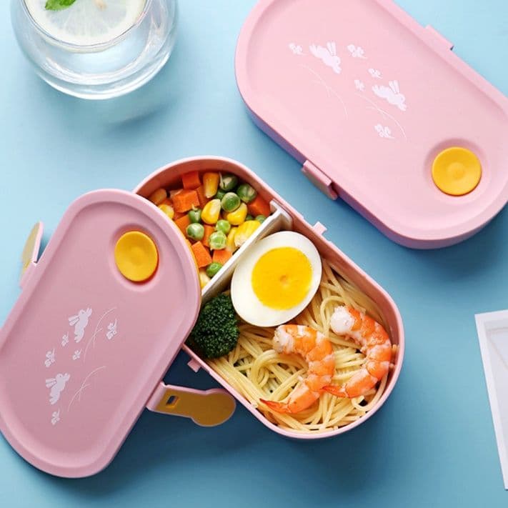 取っ手付き電子レンジ対応弁当箱