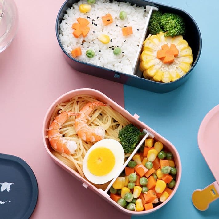 取っ手付き電子レンジ対応弁当箱