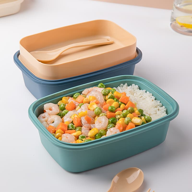 木目調取っ手付き電子レンジ対応弁当箱