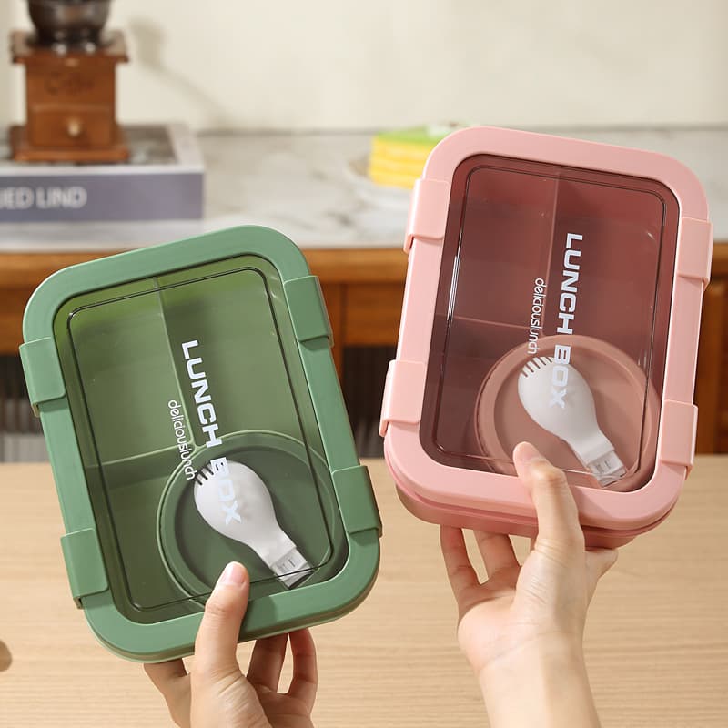 専用スプーン付きスリム弁当箱