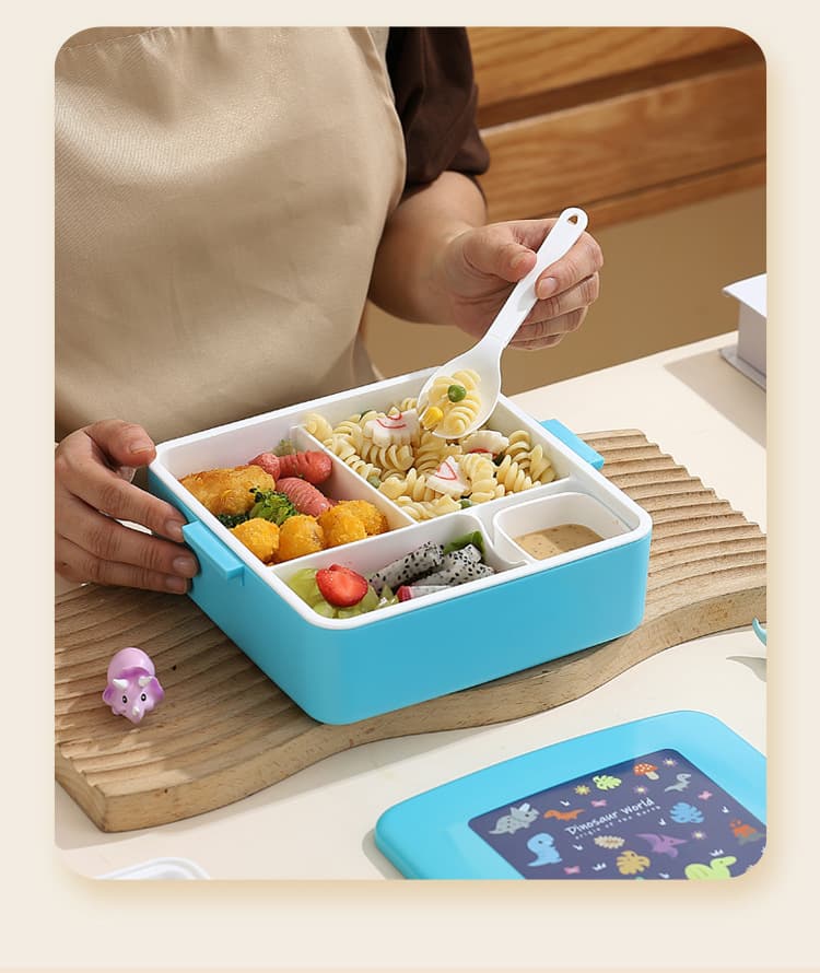 仕切り付き電子レンジ対応子供用弁当箱