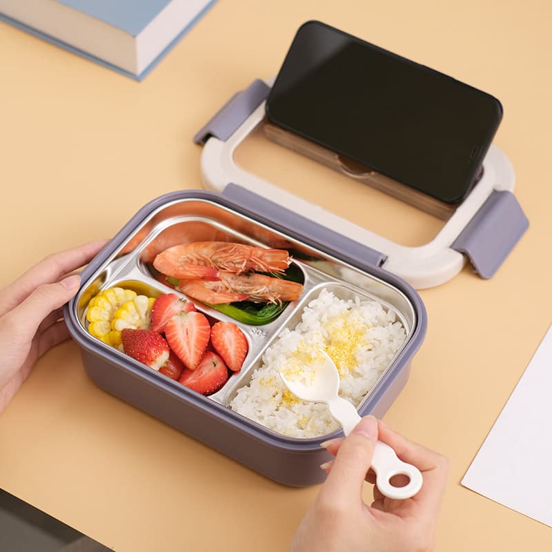 仕切り付きスリム弁当箱