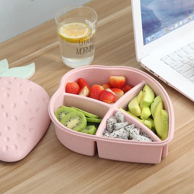 果物型仕切り付き弁当箱