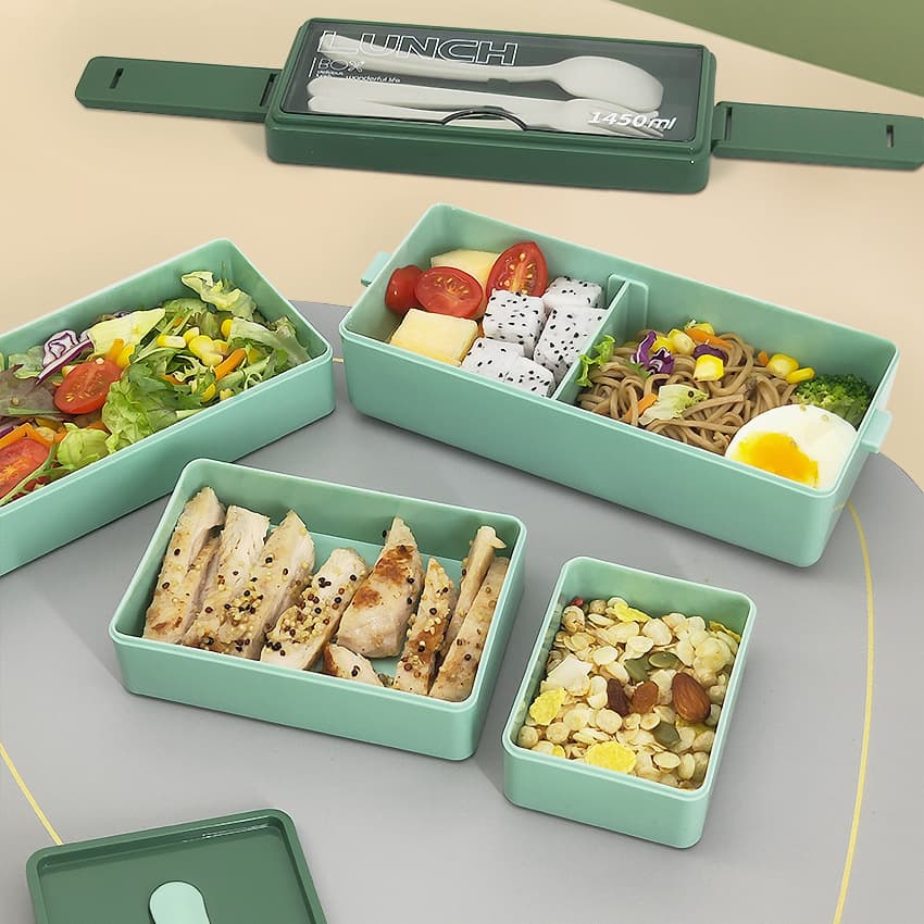 三段重ね縦型弁当箱