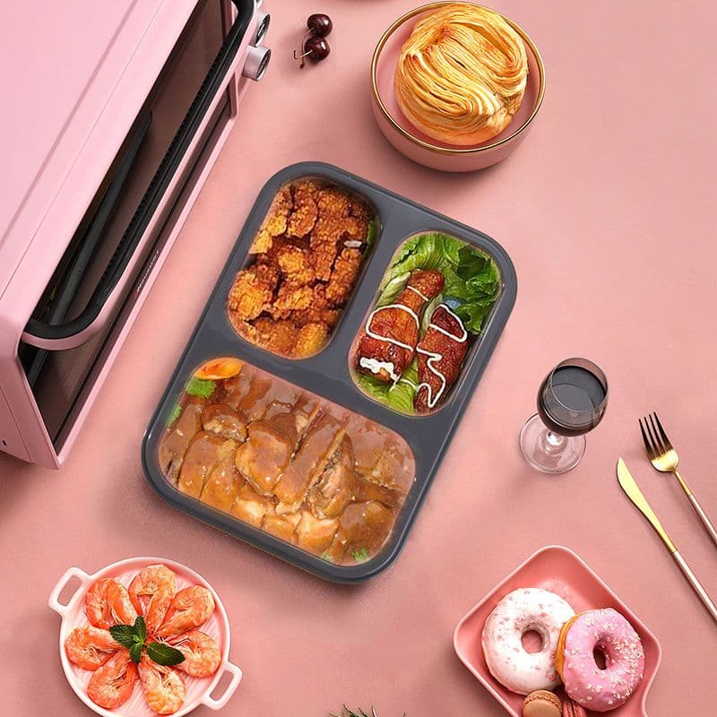 仕切り付き電子レンジ対応弁当箱