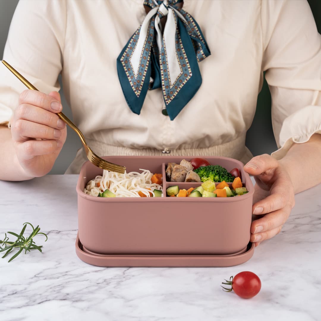 仕切り付きコンパクト弁当箱