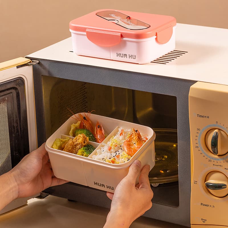 仕切り付き電子レンジ対応弁当箱