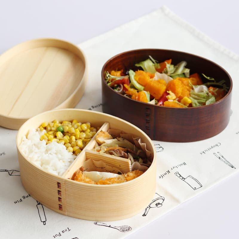 天然木製弁当箱