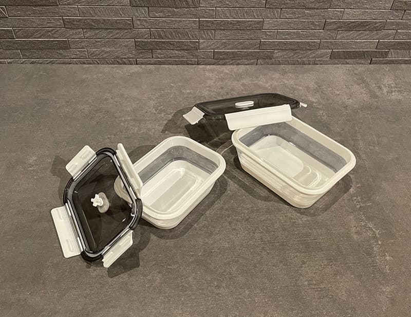 折りたたみ式レンジ対応弁当箱 シリコン保存容器