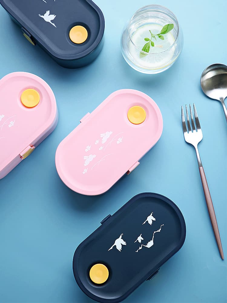 取っ手付き電子レンジ対応弁当箱