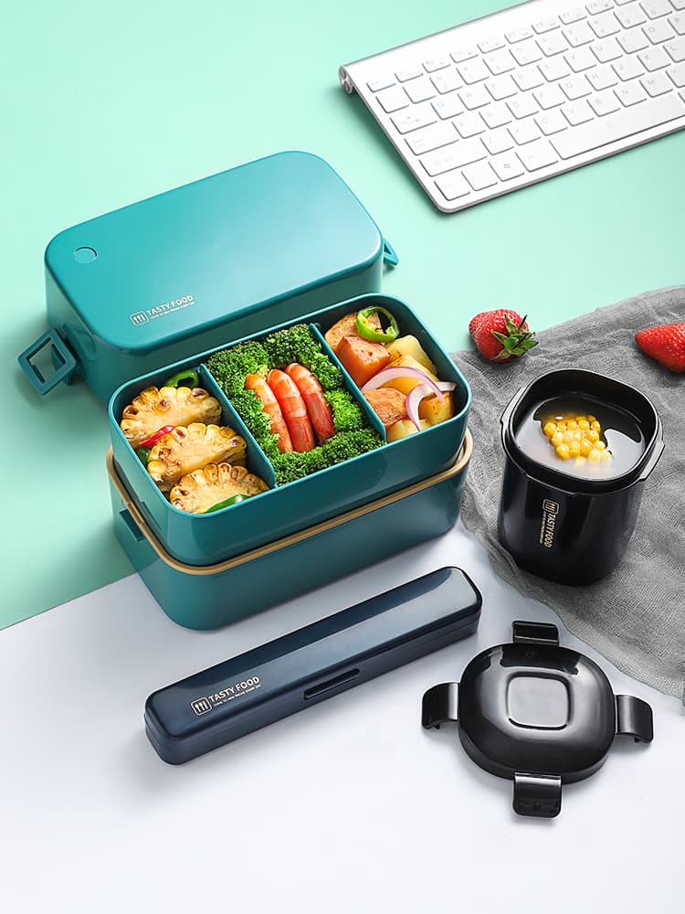 電子レンジ対応二段弁当箱
