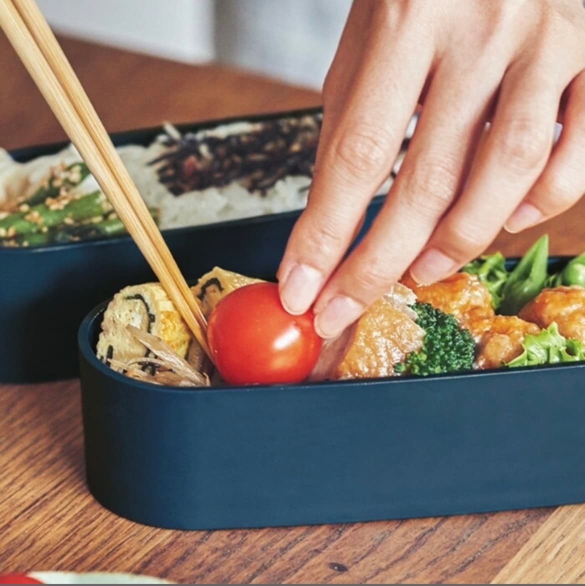 楕円形スリム弁当箱