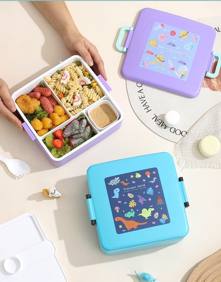 仕切り付き電子レンジ対応子供用弁当箱